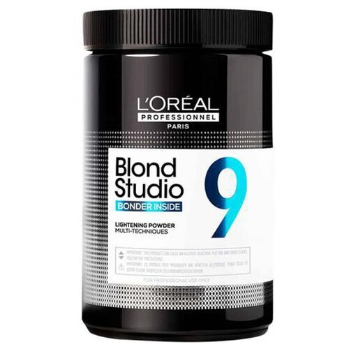 обесцвечивающая пудра с бондингом blond studio bonder inside lightening powder 500г Пудра L'Oreal Professionnel Blond Studio Bonder Inside 9 для обесцвечивания волос, с бондингом, 500 г