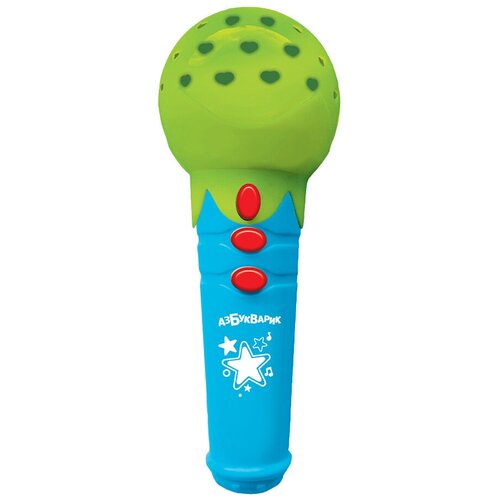 Микрофон Азбукварик с огоньками Новогодние песенки микрофон микрофончик с огоньками цвет зелёный