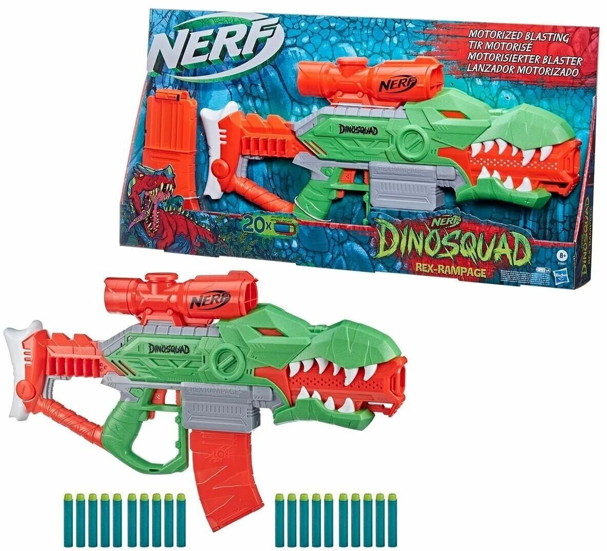 Игровой набор Hasbro Nerf бластер Дино Рекс Рэмпейдж