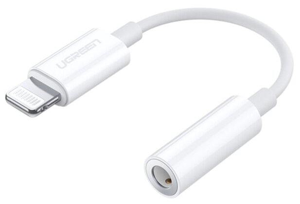 Аксессуар Ugreen US212 Lightning - Jack 3.5mm White 30759