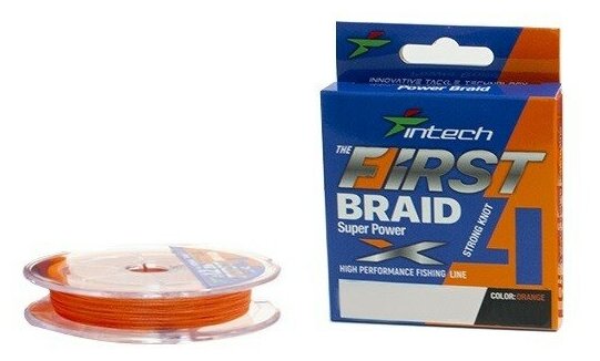 Intech Леска плетеная (шнур) INTECH FIRST BRAID X4 (IFBX4100-12 (100 м 0185мм) )