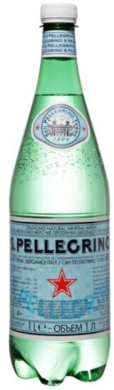 Вода минеральная Sanpellegrino S.Pellegrino газированная ПЭТ 1 л