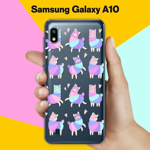 Силиконовый чехол Цветные ламы на Samsung Galaxy A10