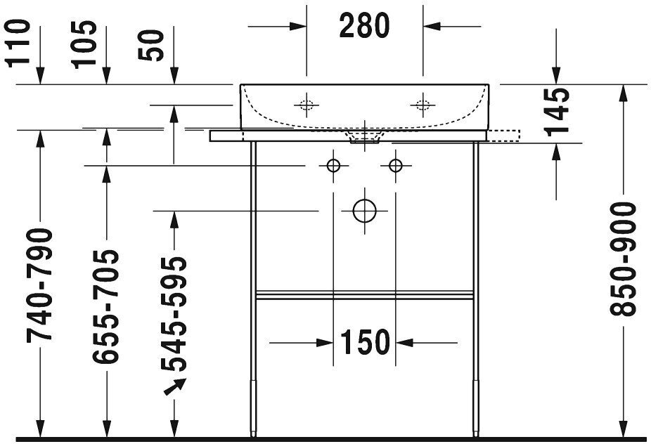 Раковина 60x47 см Duravit DuraSquare 2353600041 - фотография № 7