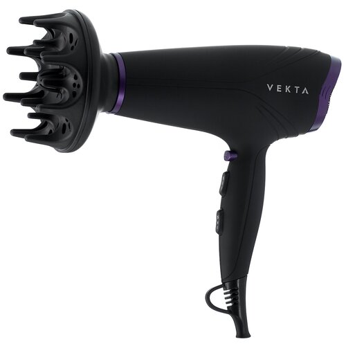 Фен VEKTA HDM-2202H черныйфиолетовый 11720500₽