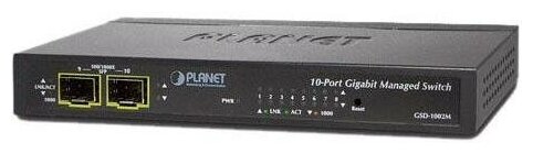 IPv4/IPv6 Managed 8-Port 10/100/1000Mbps + 2-Port 100/1000X SFP Gigabit Desktop Ethernet Switch (POE PD, External PWR)