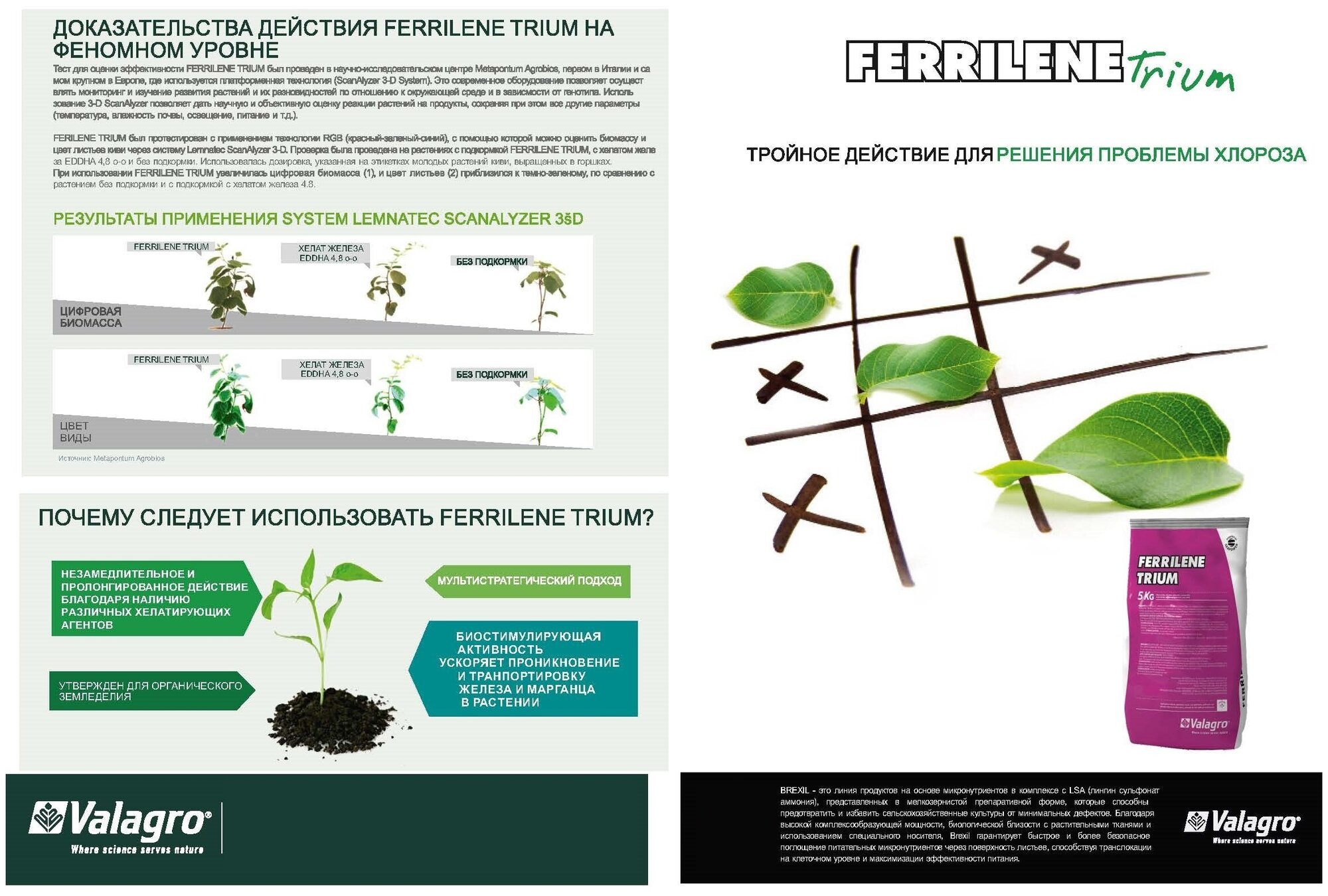 Удобрение Хелат железа Феррилин Триум (Ferrilene Trium) Valagro 1кг - фотография № 3