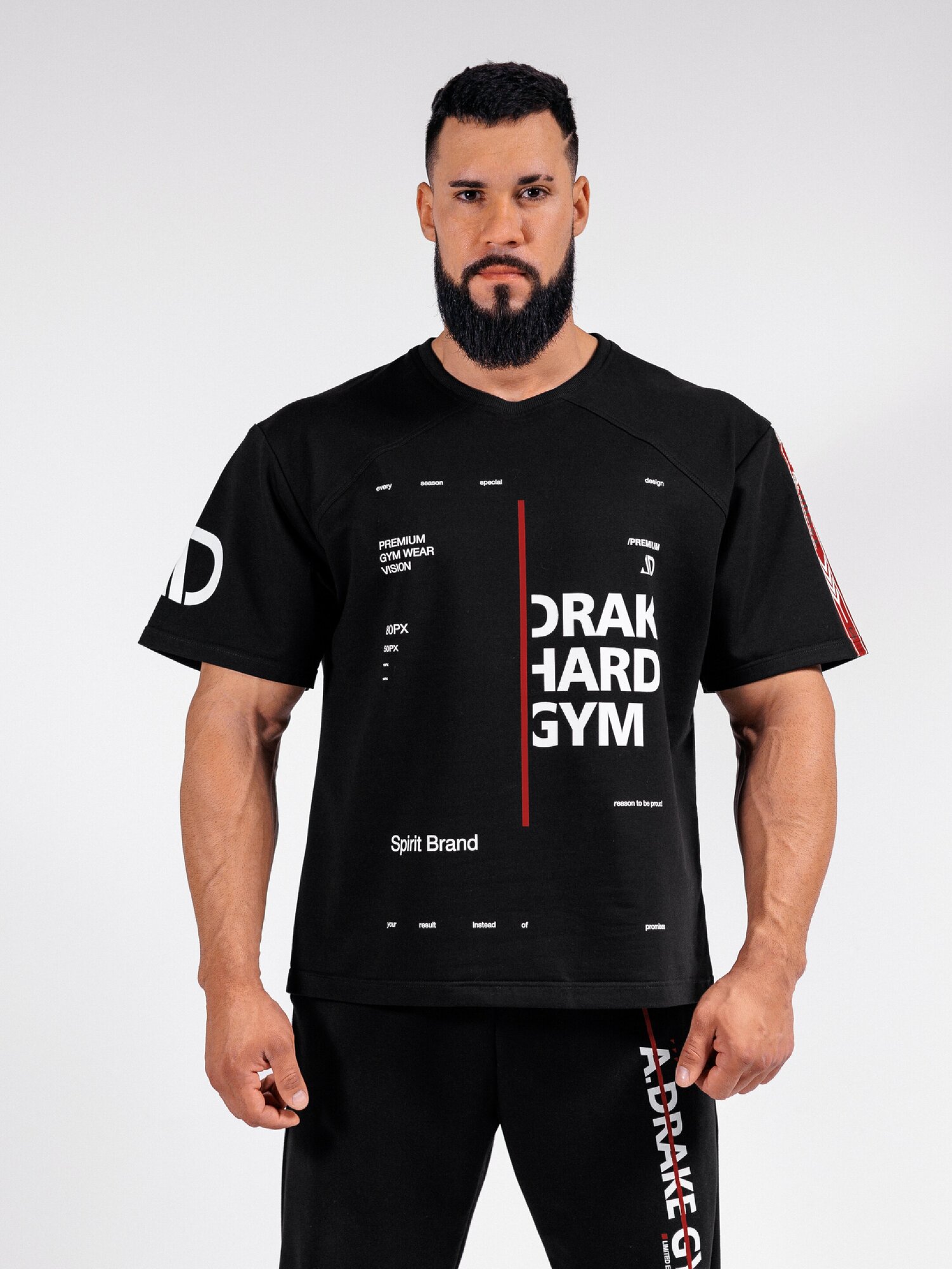 Футболка A.Drake Спортивная футболка A3-black