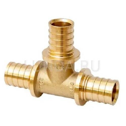 Тройник латунный 32мм, аксиальный, равносторонний, MVI SF.440.07