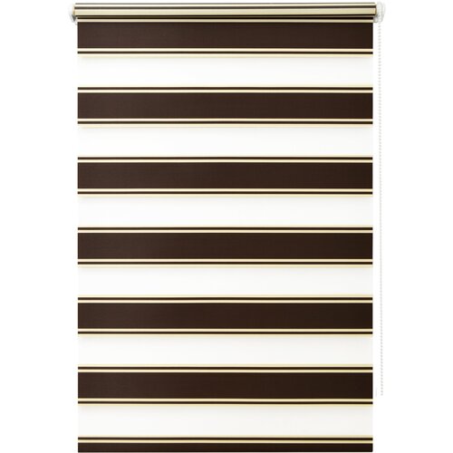 Рулонная штора с эффектом день-ночь 52х160 см цвет коричневый 1223₽