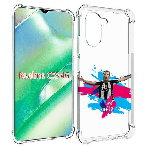 Чехол MyPads Fifa-2019-2020-2021-2022 мужской для Realme C33 4G задняя-панель-накладка-бампер чехол mypads fifa 2019 2020 2021 2022 мужской для oppo realme c31 задняя панель накладка бампер