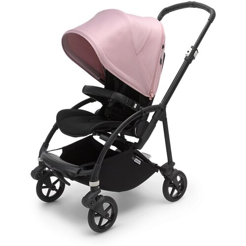 Коляска прогулочная Bugaboo Bee 6 complete (Black/Black/Soft Pink), цвет шасси: черный