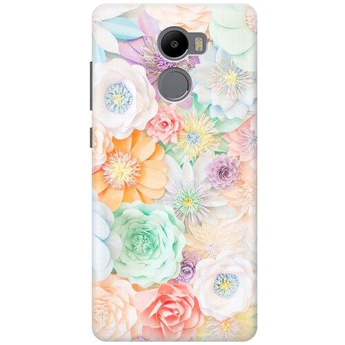 фото Cиликоновый чехол на xiaomi redmi 4 / сяоми редми 4 с принтом "цветочное многообразие" gosso