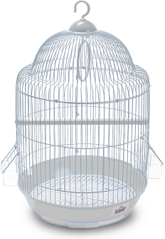 Клетка Kredo для птиц A328 (33х33х54см), Цвет белый - фотография № 2