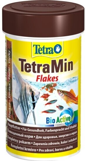 Корм основной для всех видов рыб Tetra Min 100 ml хлопья