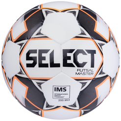 Футбольный мяч Select Futsal Master 852508 белый/оранжевый/черный 4