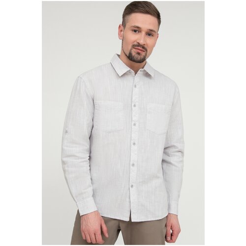 фото Рубашка finn flare размер 2xl светло-серый (211)