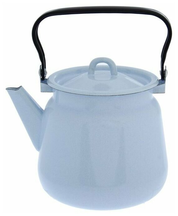 фото Чайник 3,5 л б/деколи(серо-голубой) эм.крышка(петля) 2594313