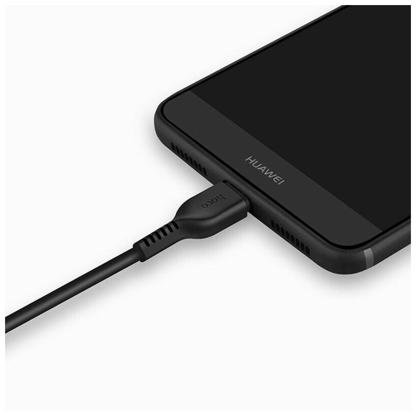 Кабель Hoco X20 Flash USB - USB Type-C, 1 м, 1 шт., черный - фотография № 10