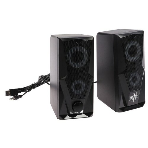 Qumo Компьютерные колонки 20 Qumo Blade AS001 15 Вт подсветка черные 381000₽