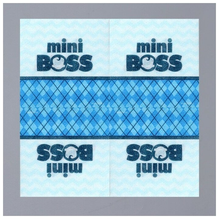 Салфетки бумажные "Mini Boss", 24х24 см, 20 шт - фотография № 2