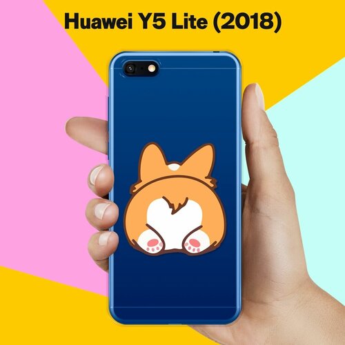Силиконовый чехол Корги лежит на Huawei Y5 Lite (2018) силиконовый чехол корги лежит на huawei p30 lite