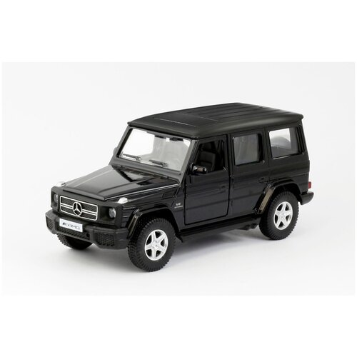 Машинка металлическая Uni-Fortune RMZ City серия 1:32 Mercedes Benz G63 AMG, инерционная. чёрный матовый цвет, двери открываются 554991M