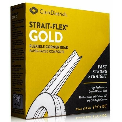 Армирующая лента для углов GOLD Strait-Flex ширина 63 мм. Намотка 30 метров