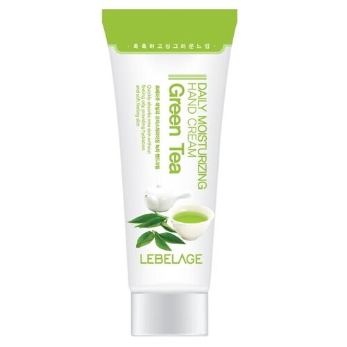 Lebelage Крем для рук с экстрактом зеленого чая, 100 мл lavera mattifying balancing cream organic green tea and organic calendula крем баланс матирующий с экстрактом зелёного чая и календулы 50 мл