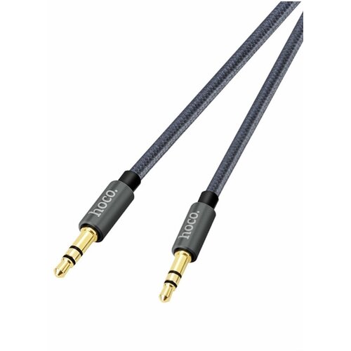 Кабель AUX Hoco UPA03 Stereo Audio 3.5 мм серый кабель aux в нейлоновой оплетке hoco upa03 1м серый