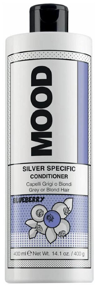 Серебристый кондиционер для осветленных волос Silver Specific Conditioner Mood, 400 мл