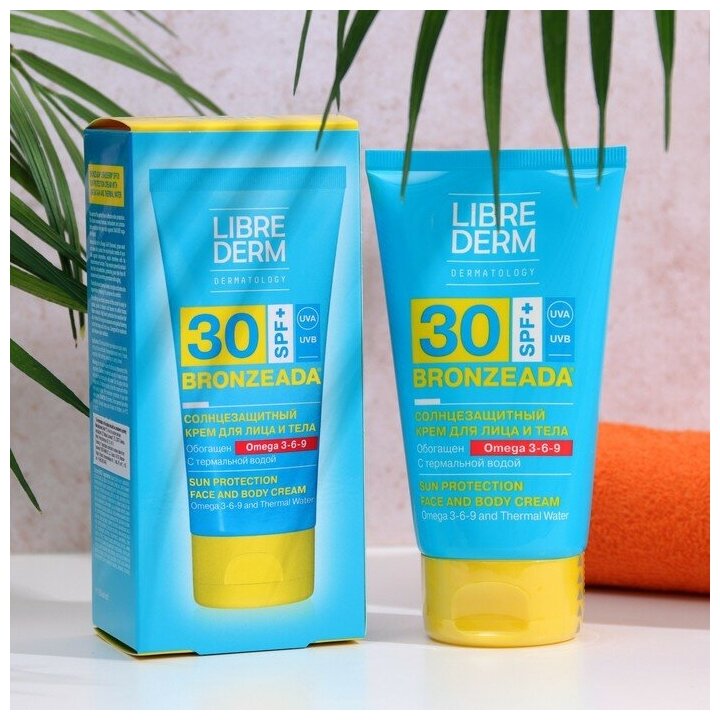 Солнцезащитный крем для лица и тела LIBREDERM 30 SPF+ с Омега 3-6-9, 150 мл