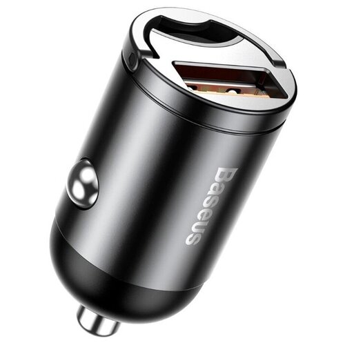 фото Зарядное устройство baseus tiny star mini quick charge car charger usb port grey vchx-a0g