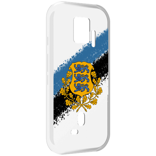 Чехол MyPads герб флаг эстонии-2 для ZTE Nubia Red Magic 7S Pro задняя-панель-накладка-бампер