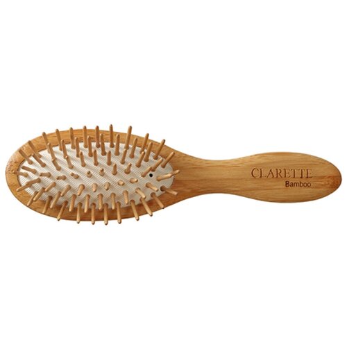 фото Clarette щетка для волос на подушке с бамбуковыми зубьями компакт cbb 337 elite