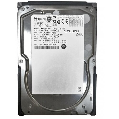 Жесткий диск Fujitsu CA06550-B200 147Gb U320SCSI 3.5 HDD внутренний жесткий диск fujitsu ca06458 b200 ca06458 b200