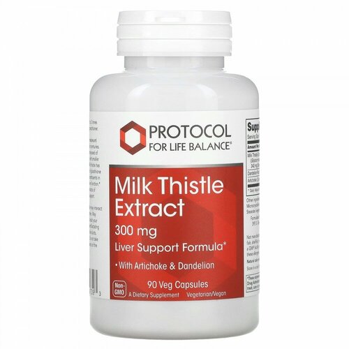 Купить Protocol for Life Balance, Milk Thistle Extract, 300 mg, 90 Veg Capsules