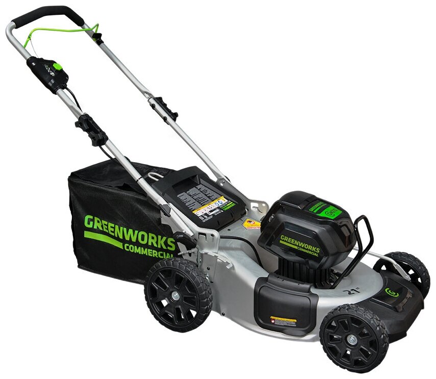 Газонокосилка аккумуляторная Greenworks GD82LM53, 82V, 53 см, бесщеточная, без АКБ и ЗУ