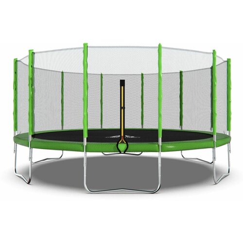 Батут DFC Trampoline Fitness с сеткой 16ft Светло-зелёный