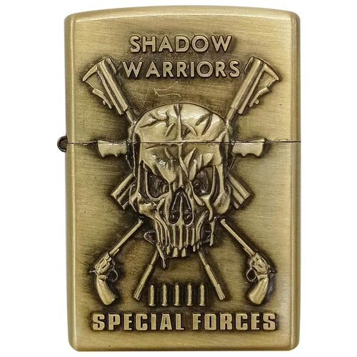 Зажигалка Череп Shadow Warriors бензиновая бензиновая зажигалка череп с рогами