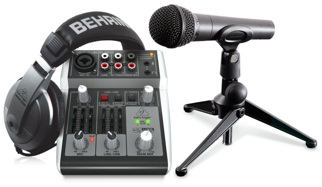 Портативная домашняя студия BEHRINGER PODCASTUDIO 2 USB