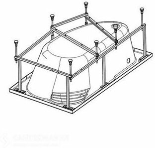 Монтажный комплект к ванне Santek майорка XL 160х95 арт. 1WH112429