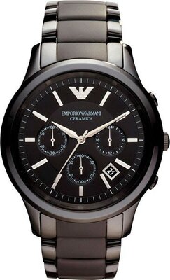 Наручные часы EMPORIO ARMANI Ceramica AR1452, черный, коричневый