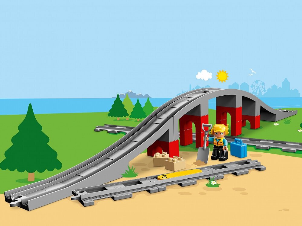 Конструктор LEGO DUPLO 10872 Конструктор Железнодорожный мост