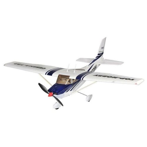 Самолет Top RC Hobby Cessna 182 400 class top004C, 79 см, синий/белый радиоуправляемый самолет top rc cessna 182 красная 1410мм 2 4g rtf top094c