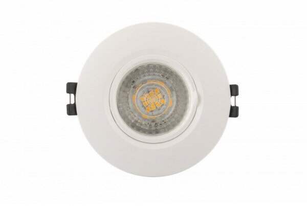 Denkirs (Денкирс) DK3028-WH Встраиваемый светильник, IP 20, 10 Вт, GU5.3, LED, белый, пластик