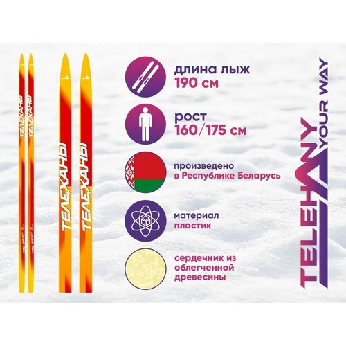 Беговые лыжи TELEHANY SPORT, 190 см
