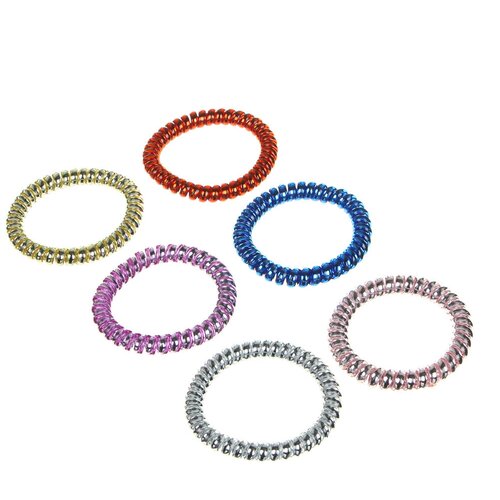 Резинки для волос BERIOTTI, 6 шт, d.5, 5 см, 6 цветов