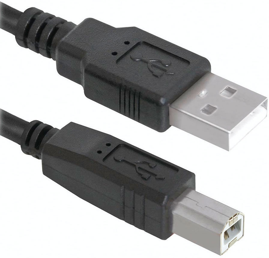 Кабель интерфейсный BION USB 2.0 AM/BM, 3м, черный - фото №4