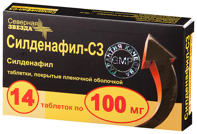 Силденафил-СЗ таб. п/о плен., 25 мг, 20 шт. —  в интернет .